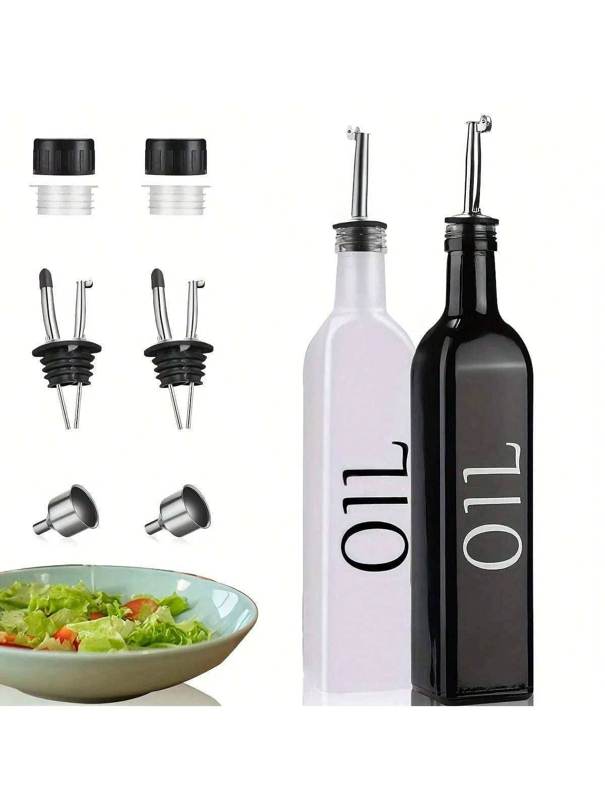 Olive Oil And Vinegar Dispenser Set With UV Protection