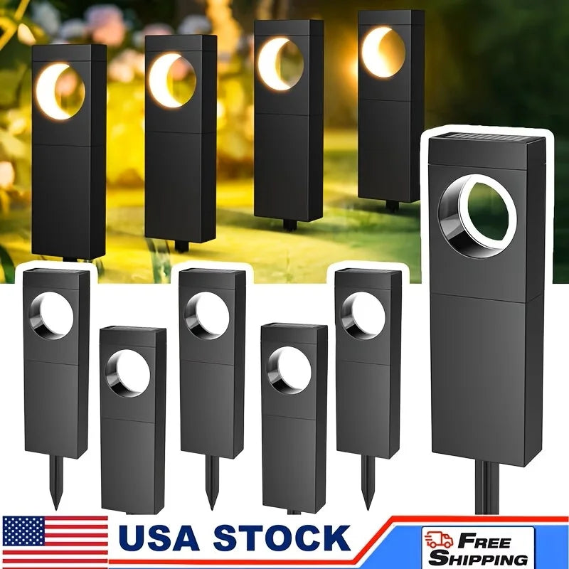 Solar Pathway Lights Outdoor Waterproof LED Garden Yard Lighting
