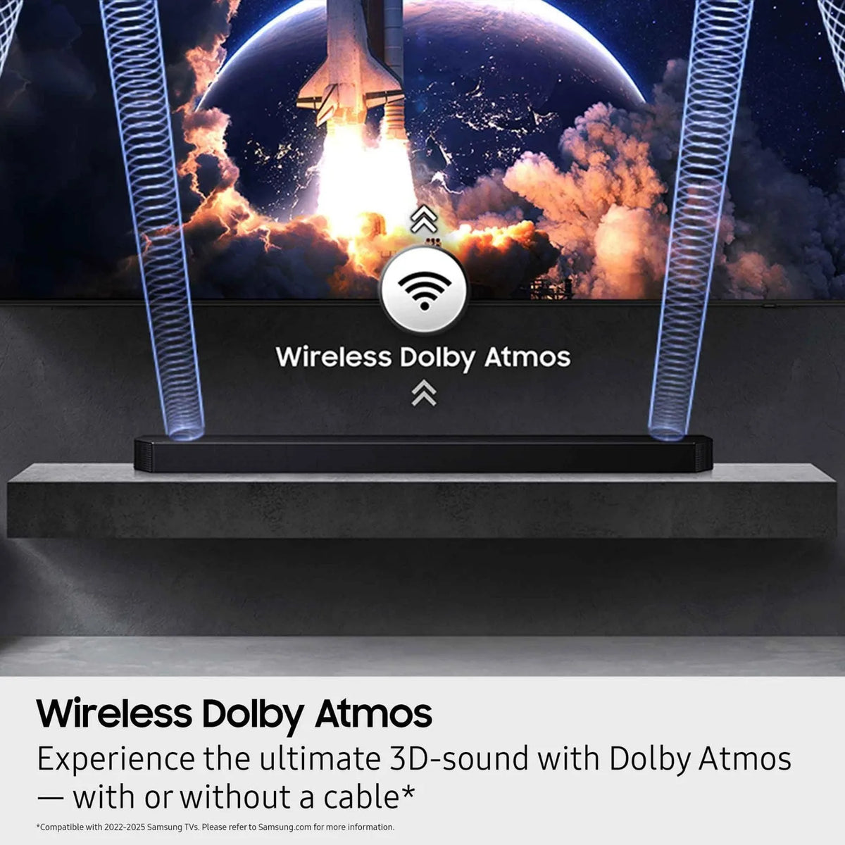 Samsung Q Series Surround Soundbar With Wireless Dolby Atmos Subwoofer