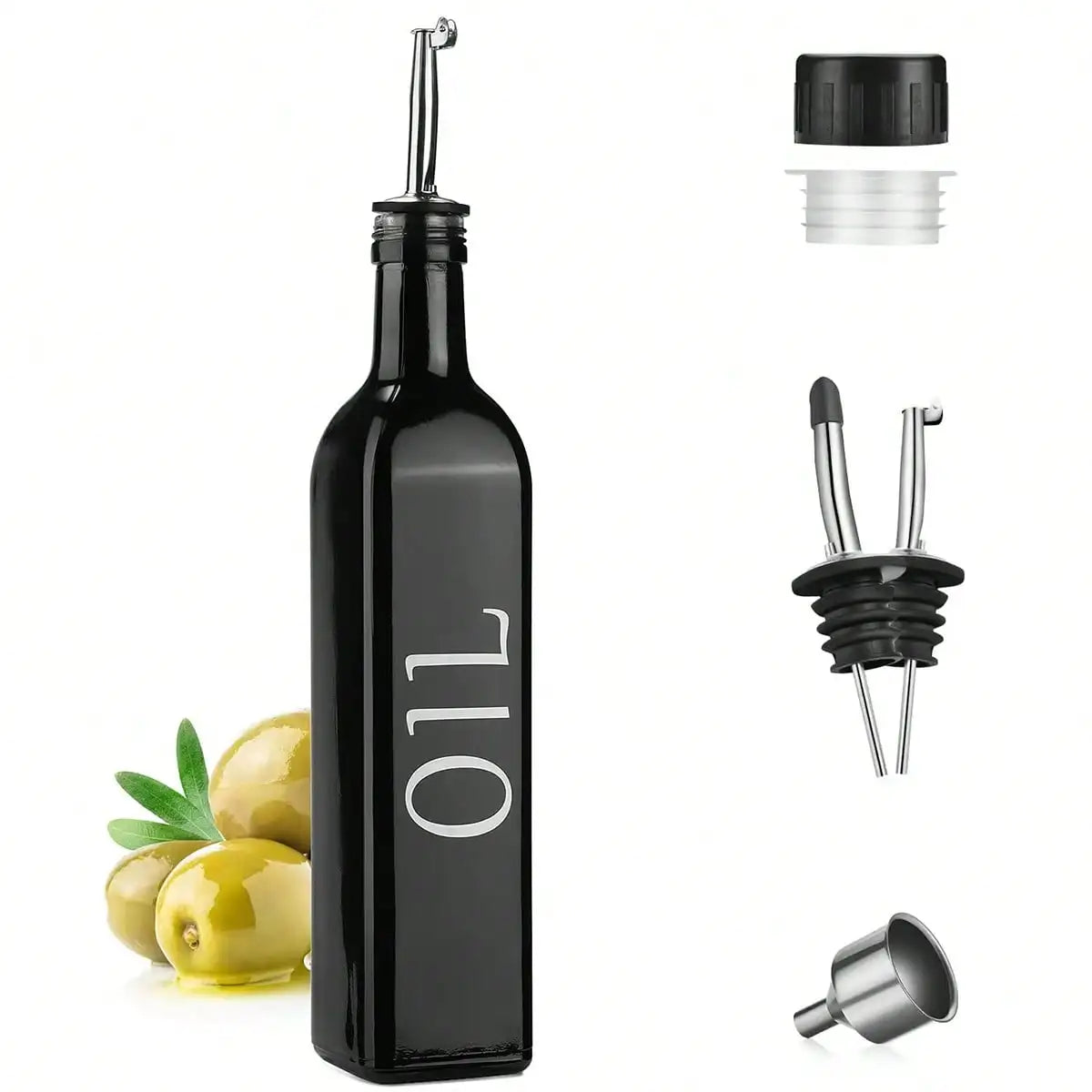 Olive Oil And Vinegar Dispenser Set With UV Protection