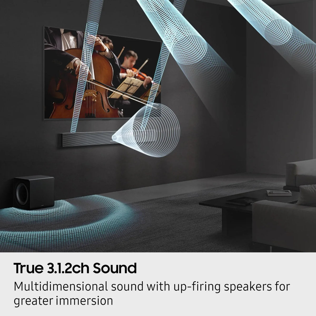 Samsung Q Series Surround Soundbar With Wireless Dolby Atmos Subwoofer
