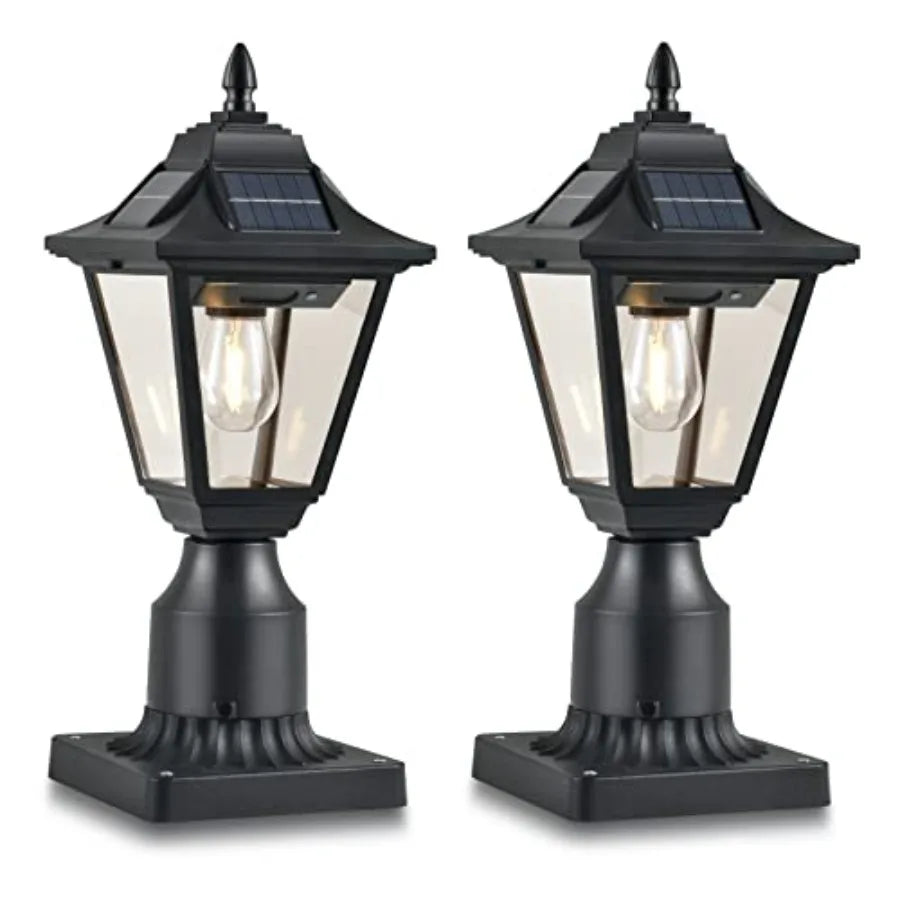 Outdoor Solar Post Light With Motion Sensor Dusk To Dawn