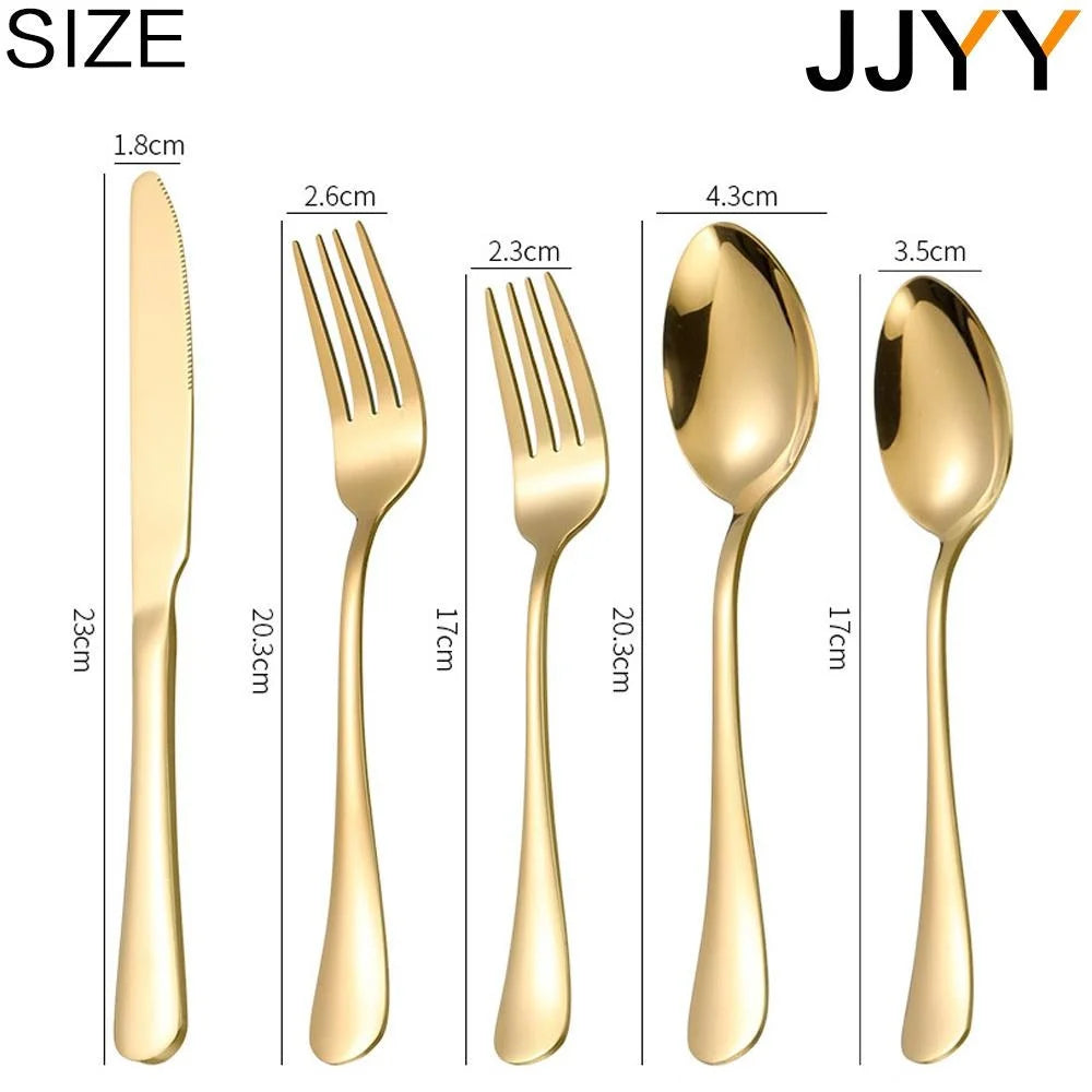 STONEGO Stainless Steel Flatware Set for Dining and Travel