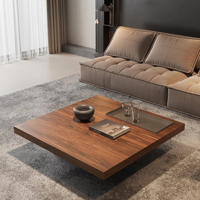 RSRDDY Modern Wood And Metal Coffee Table Organizer