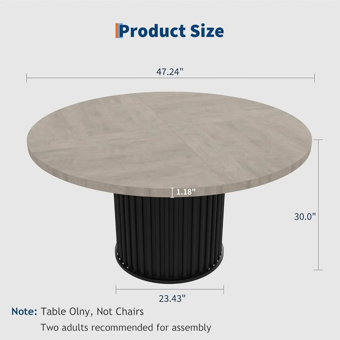 Twister Ck Round Metal Pedestal Dining Table For Modern Homes