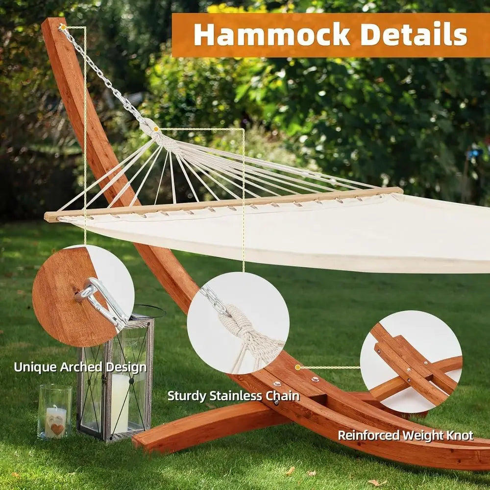 Heavy Duty Hammock With Stand For Two Person Outdoor Relaxation