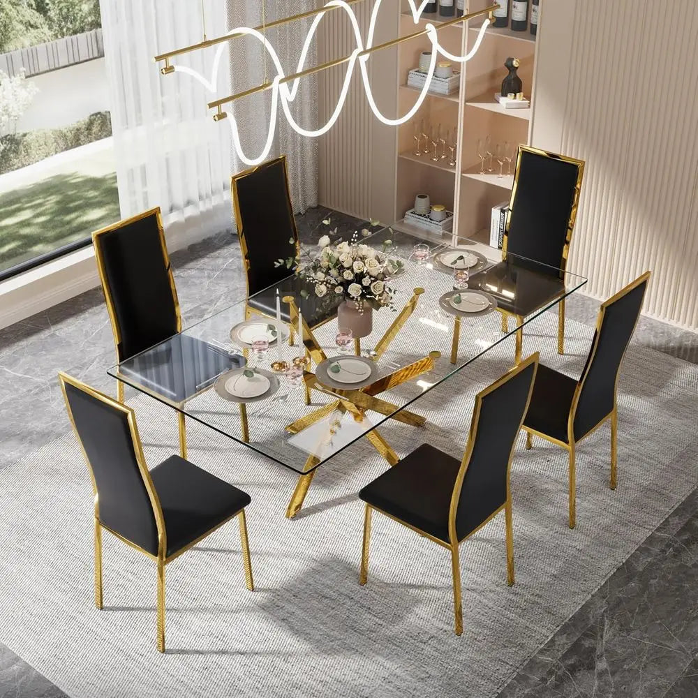 Midcentury Dining Chair Set of 4 With Curved Back Design