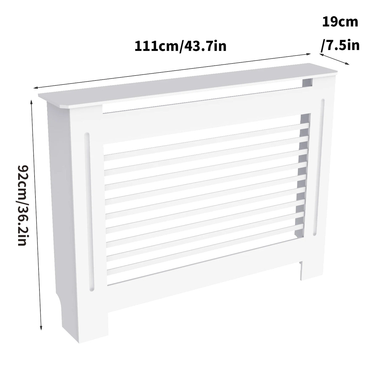 Modern MDF Radiator Cover Cabinet With Durable Shelf Grill
