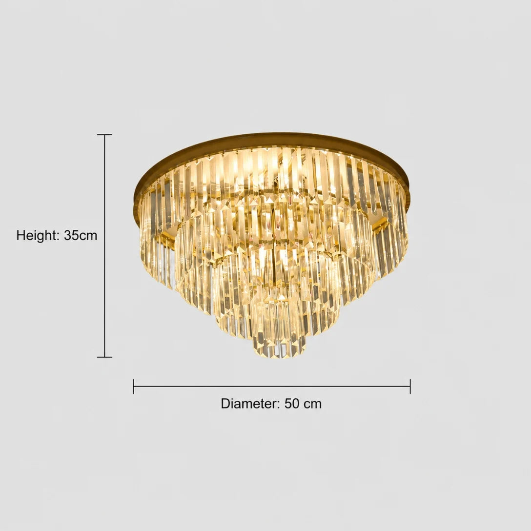 GreeLustr Modern Crystal Ceiling Chandelier For Living Room Lighting