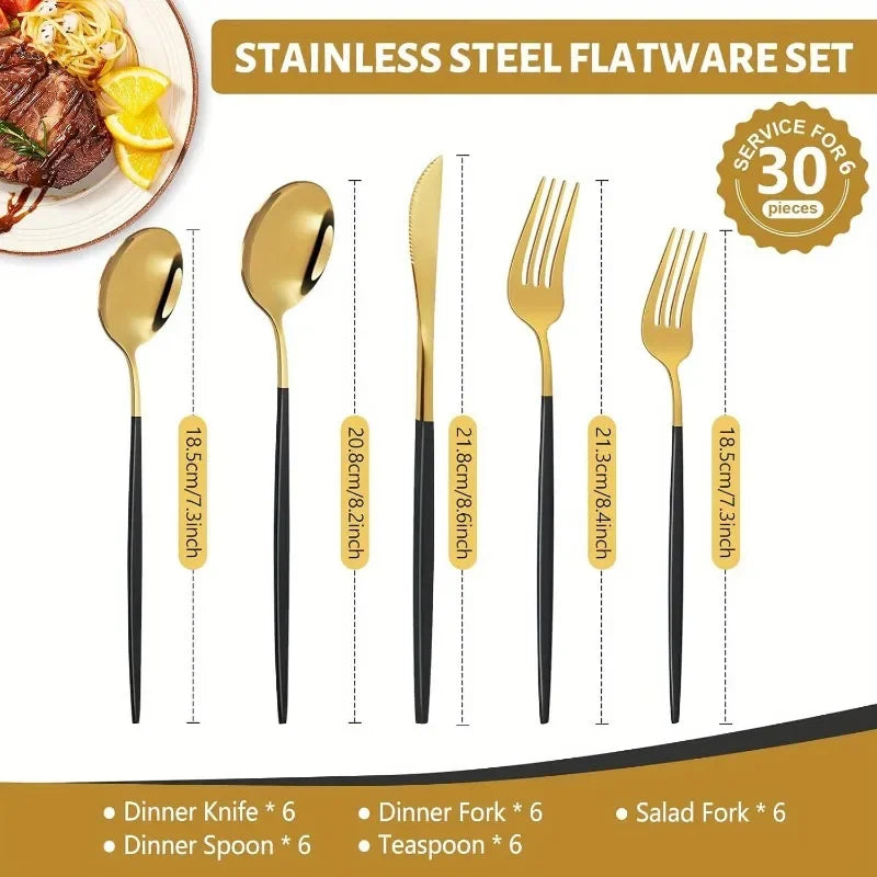 Stainless Steel Cutlery Set for Elegant Dining and Entertaining