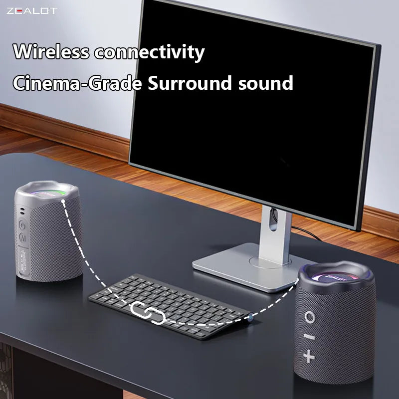 Zealot M5 Magnetic Bluetooth Portable Camping Speaker