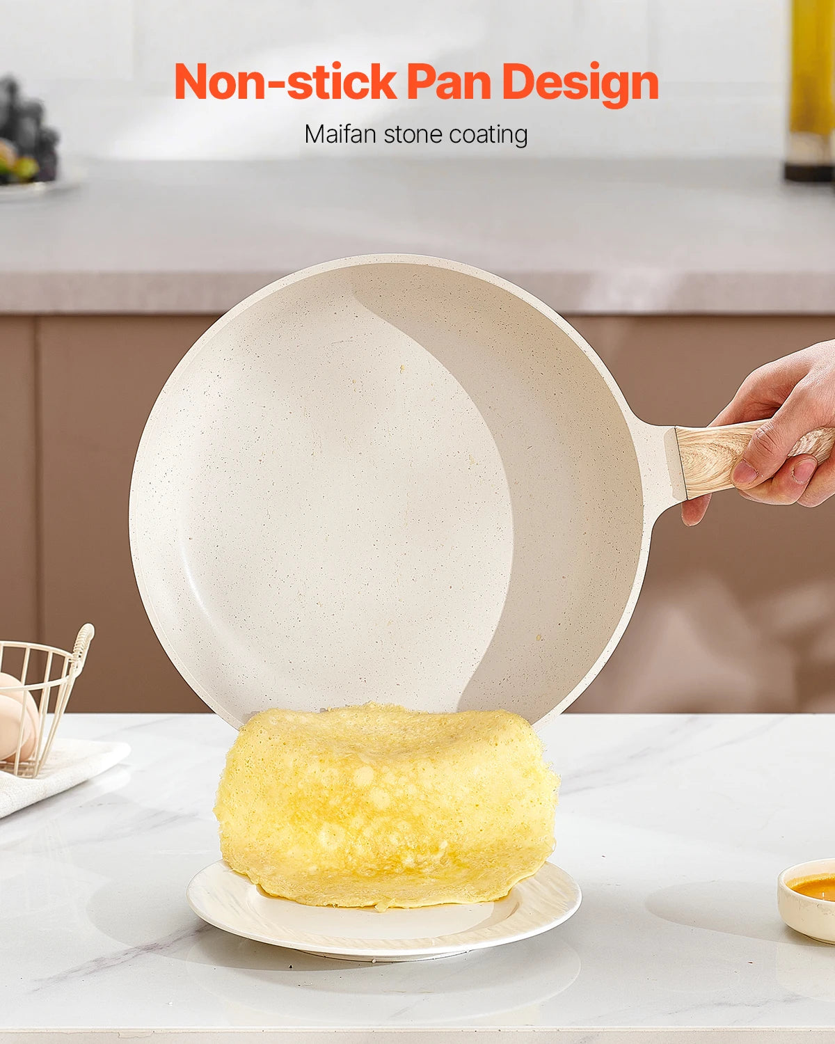 SucceBuy Granite Nonstick Cookware Set for Induction Cooking