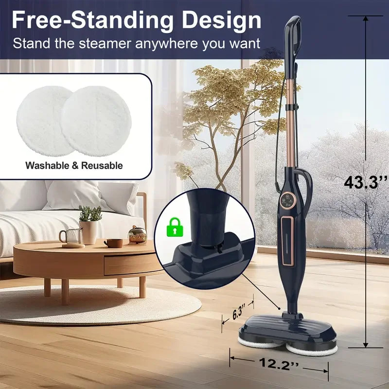 Vastorm VM6 Steam Mop With Rotating Pads And LED Headlight