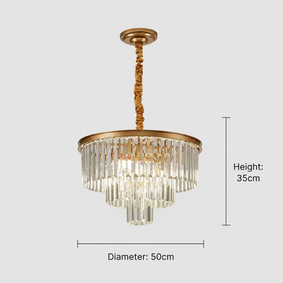 GreeLustr Modern Crystal Ceiling Chandelier For Living Room Lighting