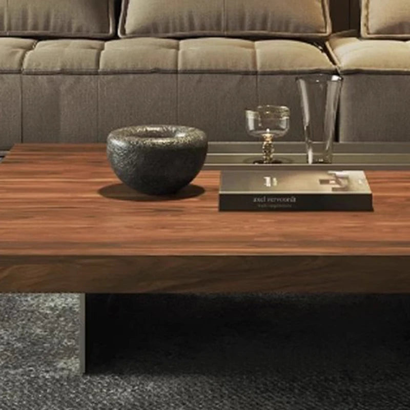 RSRDDY Modern Wood And Metal Coffee Table Organizer