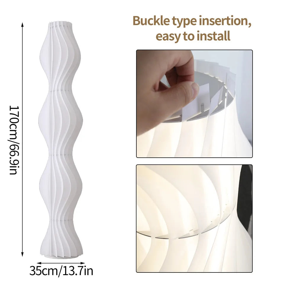 Tall Dimmable LED Floor Lamp With Decorative Iron Base