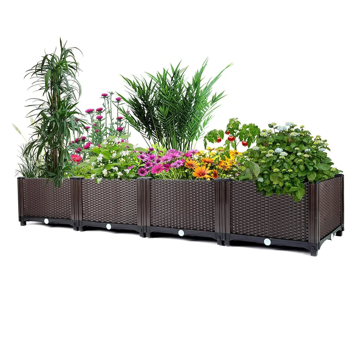 HiMISS Self Watering Raised Garden Bed Planter Box
