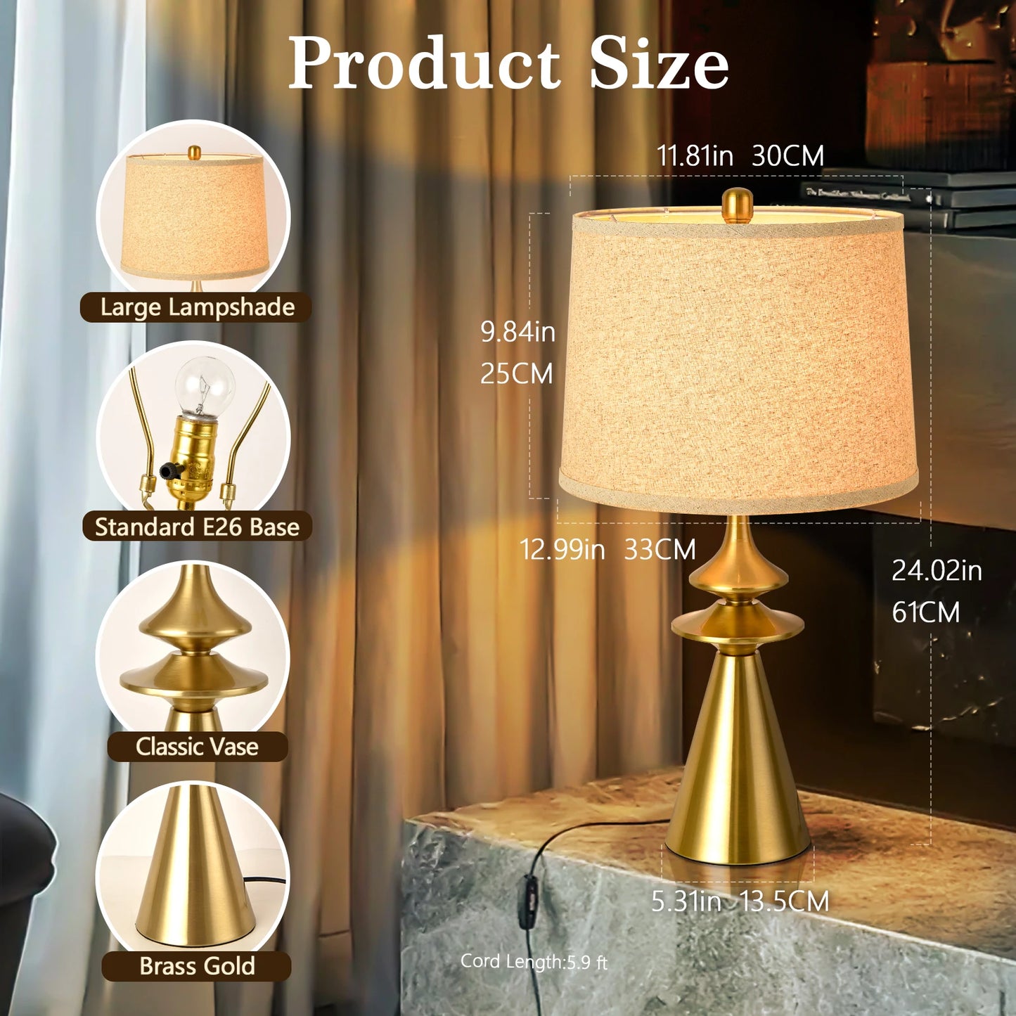 Modern Contemporary Table Lamp For Home And Office Decor