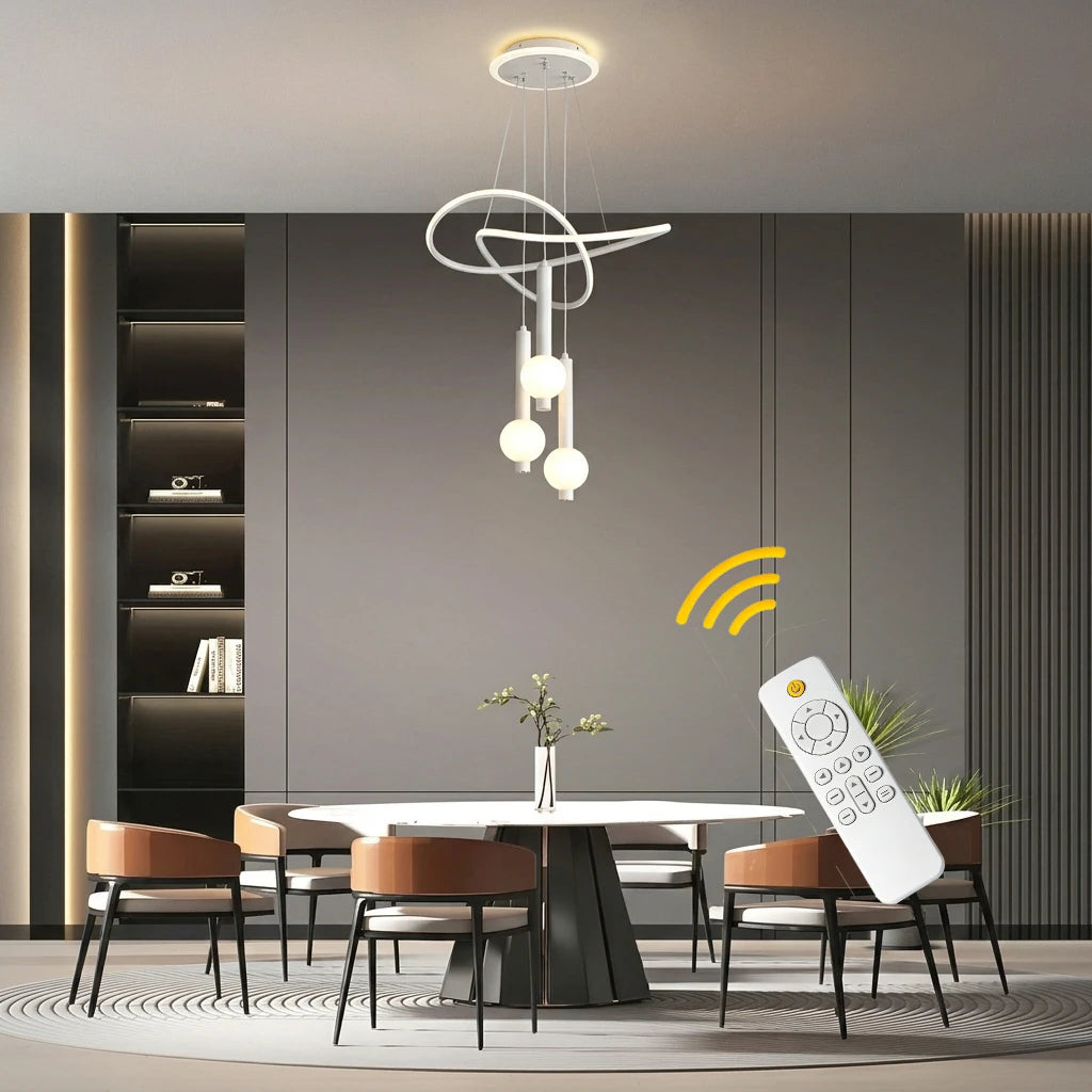 Lollipop LED Pendant Light With Dimmable Remote Control Fixture