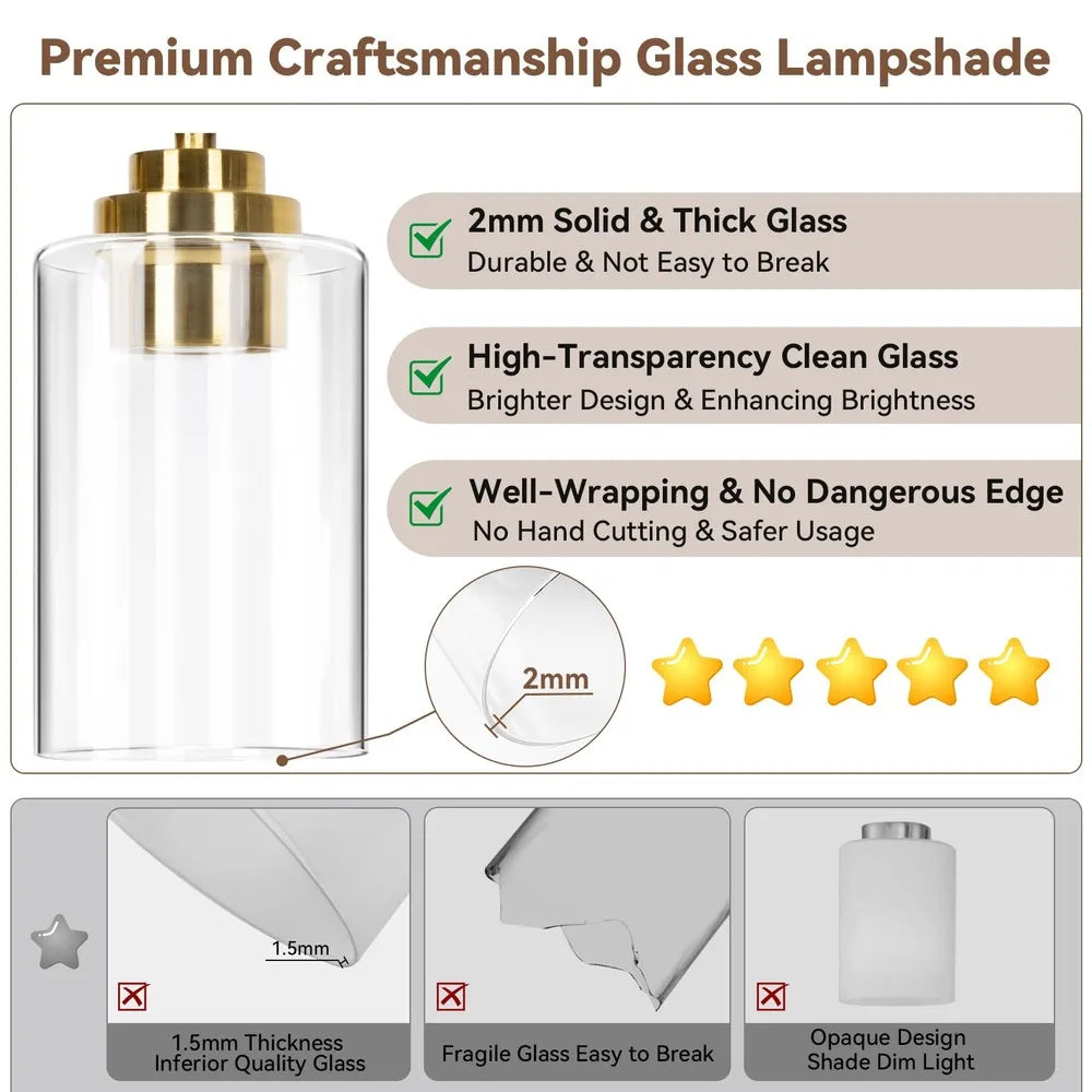 Five Light Bathroom Vanity Light Fixture Wall Mount Over Mirror