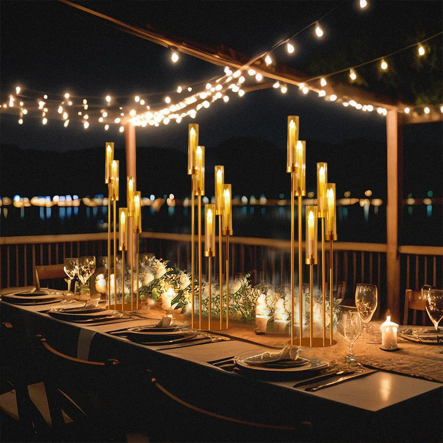 Vincigant Floor Candelabra With Acrylic Shade Wedding Decoration