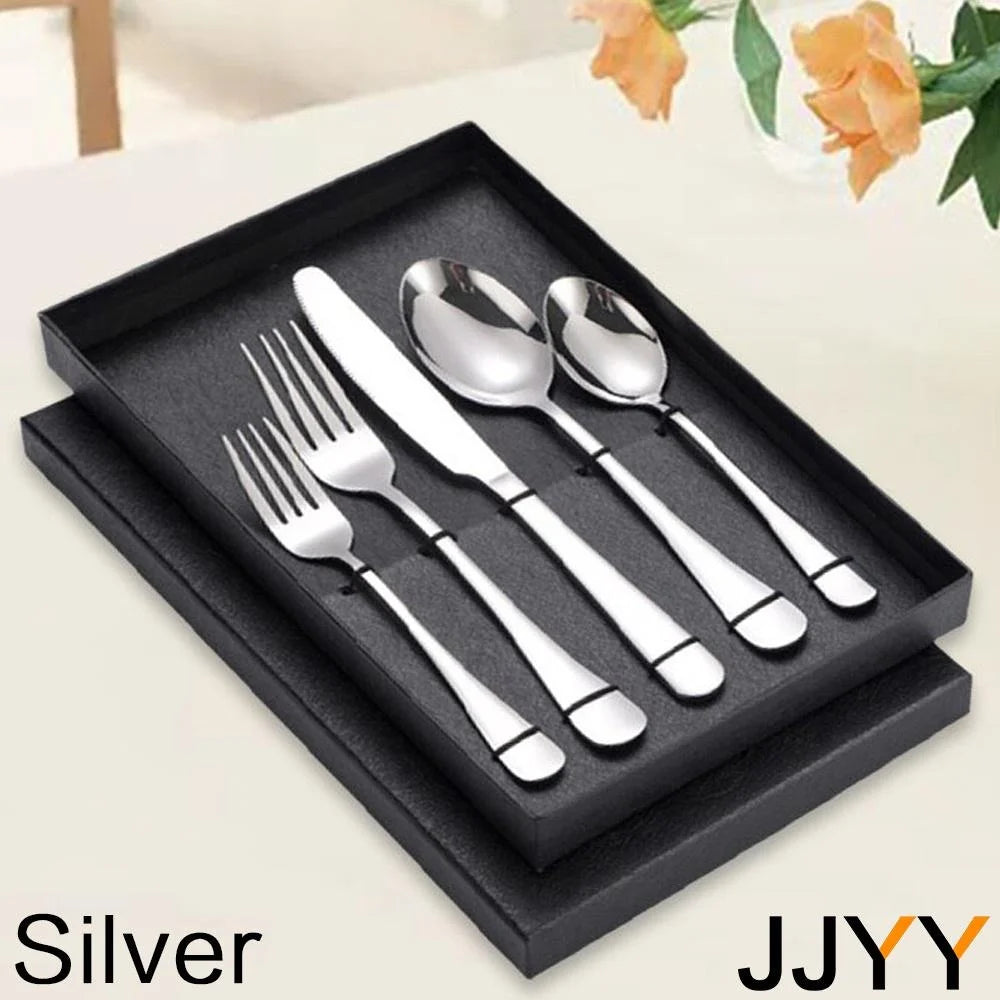STONEGO Stainless Steel Flatware Set for Dining and Travel