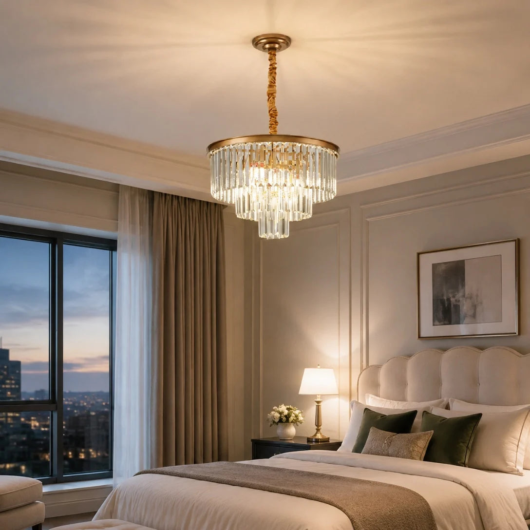 GreeLustr Modern Crystal Ceiling Chandelier For Living Room Lighting