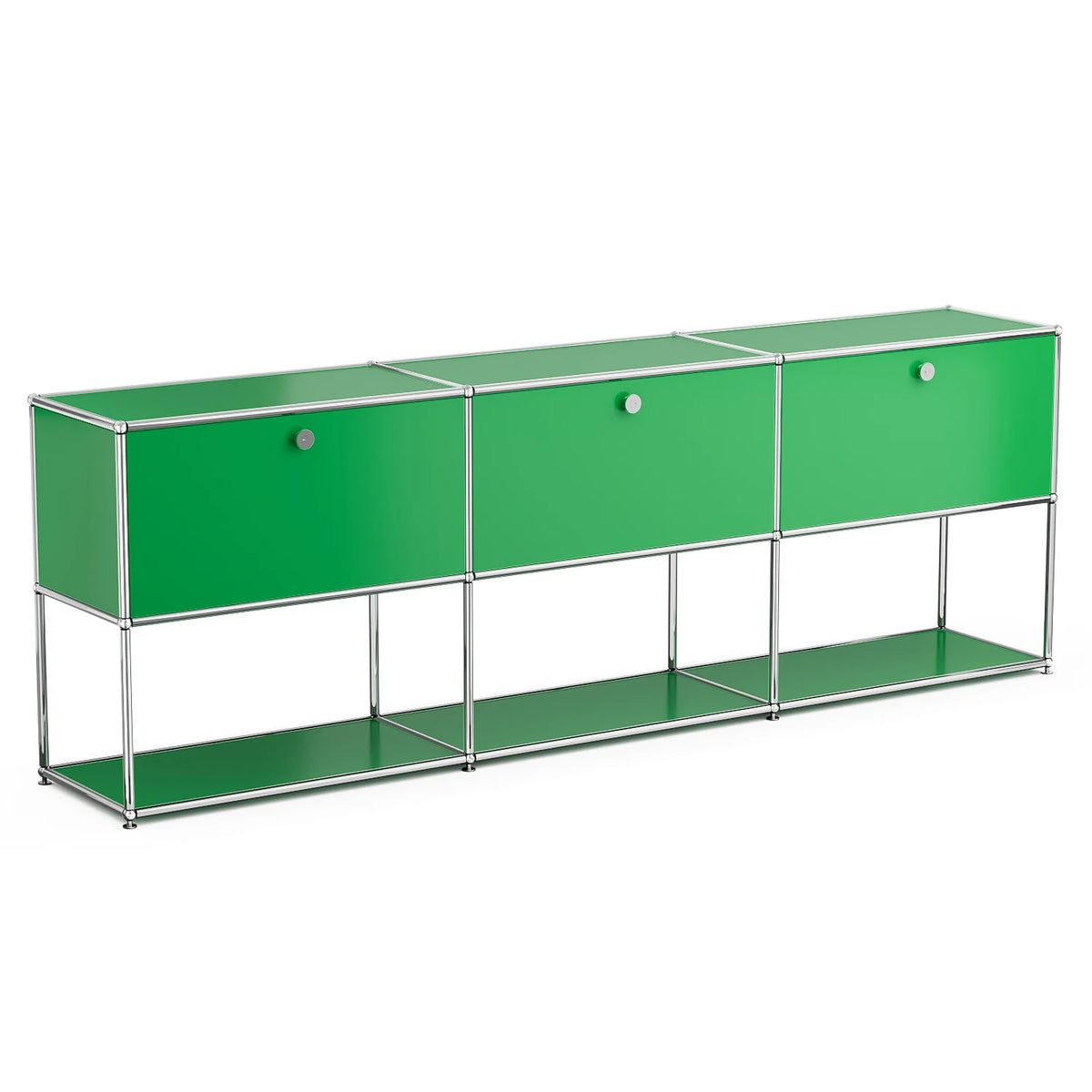Modern Metal Storage Cabinet Sideboard Credenza For Living Room