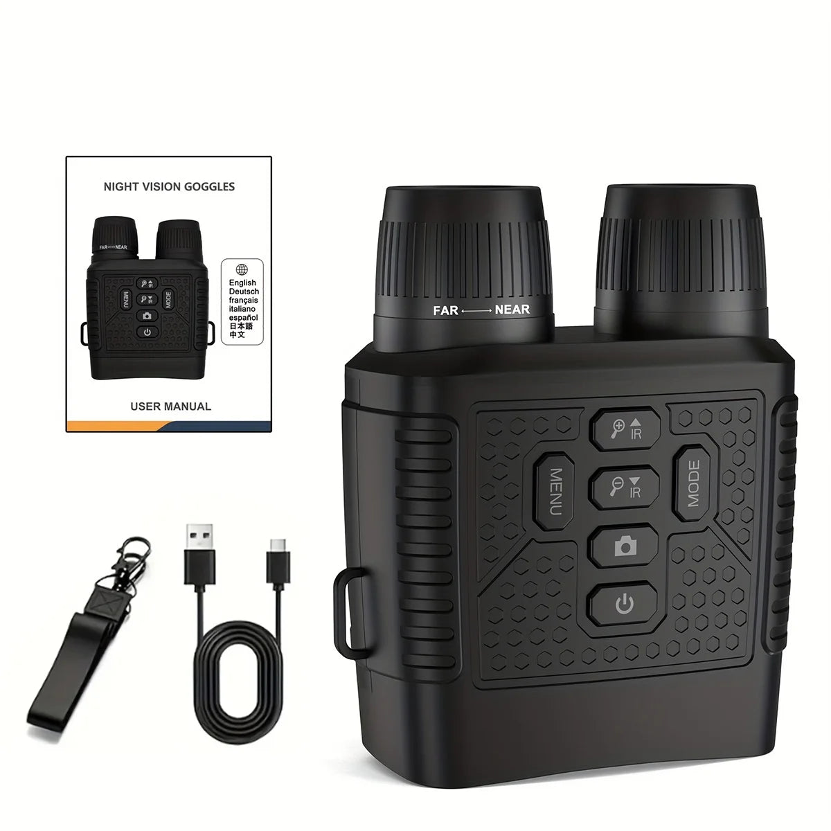 Digital Night Vision Binoculars Featuring 2.5K Camera And 6X Zoom