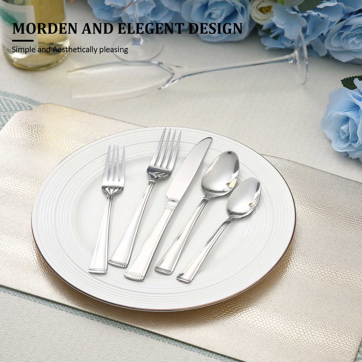 Hansmart Stainless Steel Cutlery Set Mirror Polished Finish