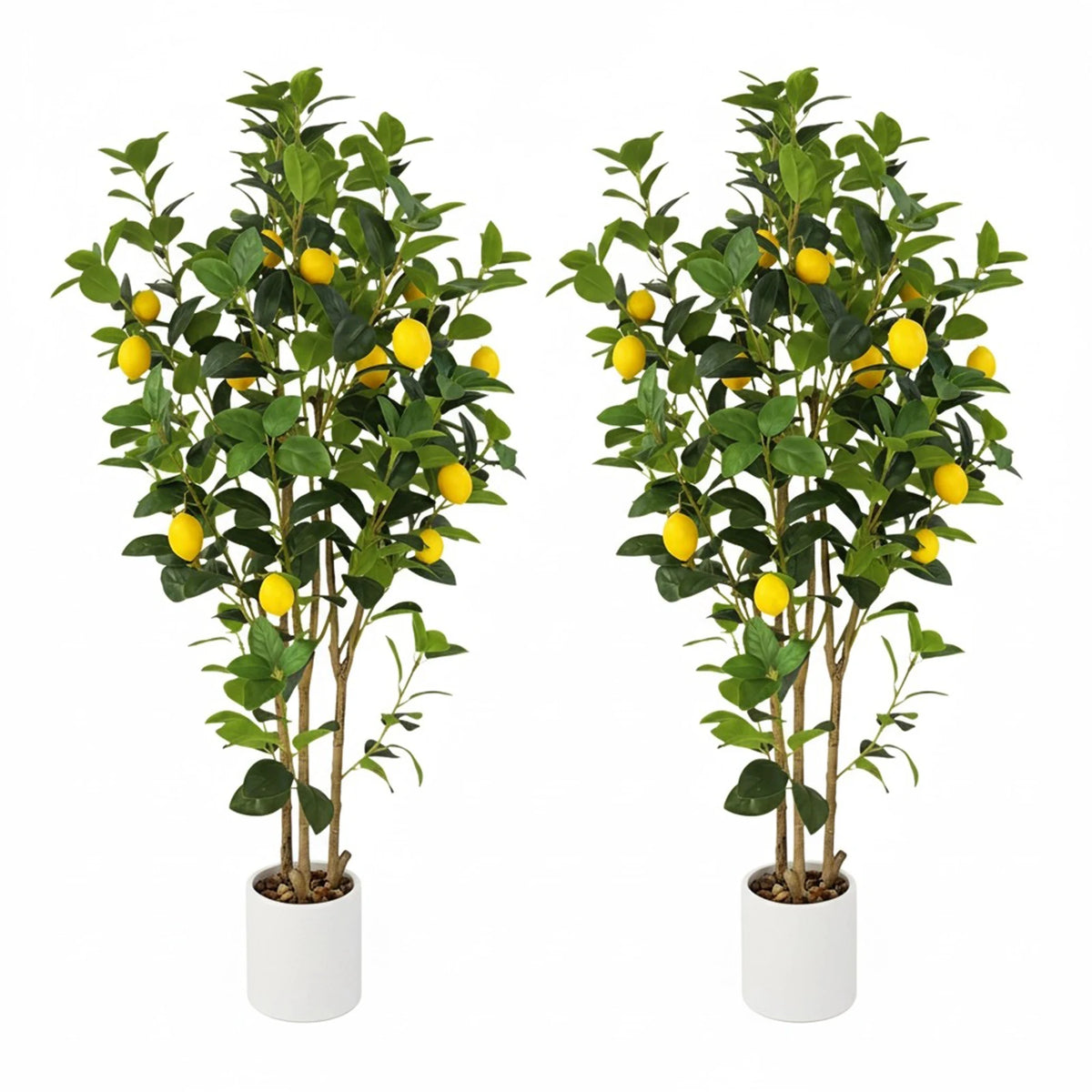 Realistic Artificial Lemon Tree For Modern Indoor Home Office Decor