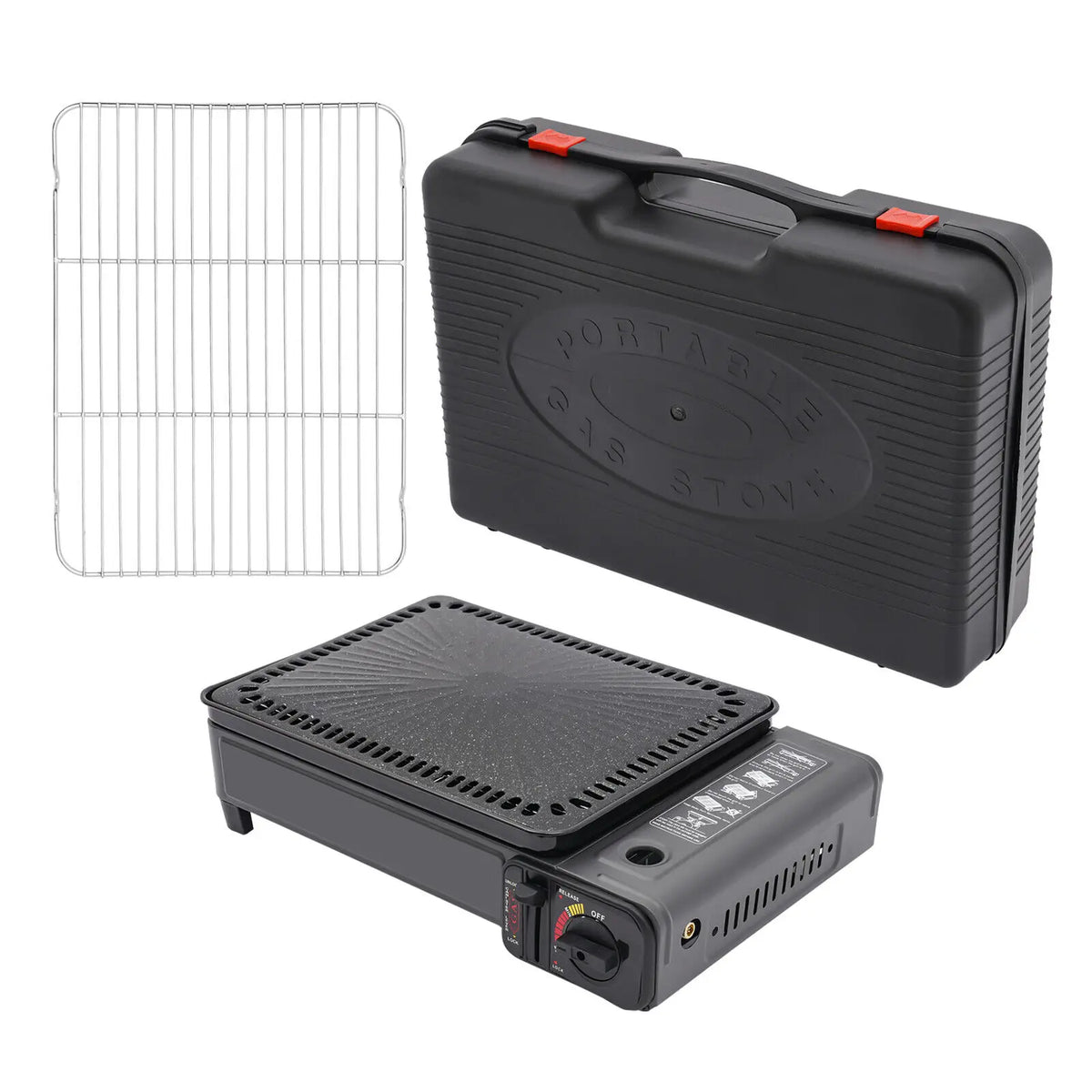 Portable Butane Gas Grill Stove for Camping and Trekking
