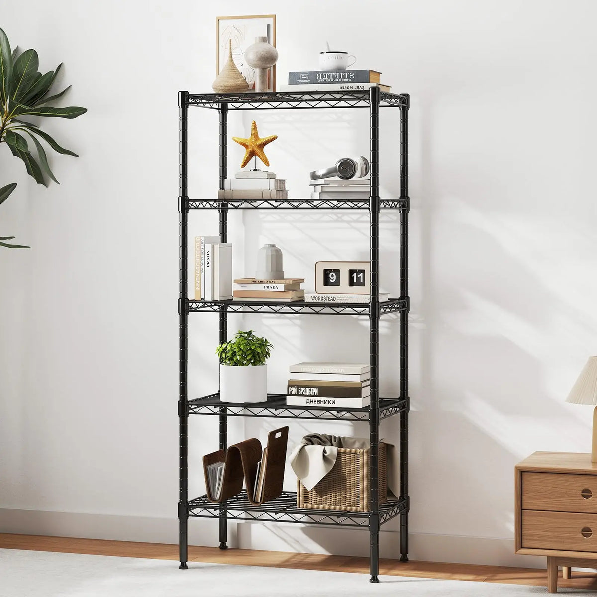 JHK Adjustable Metal Wire Storage Shelving Rack Organizer