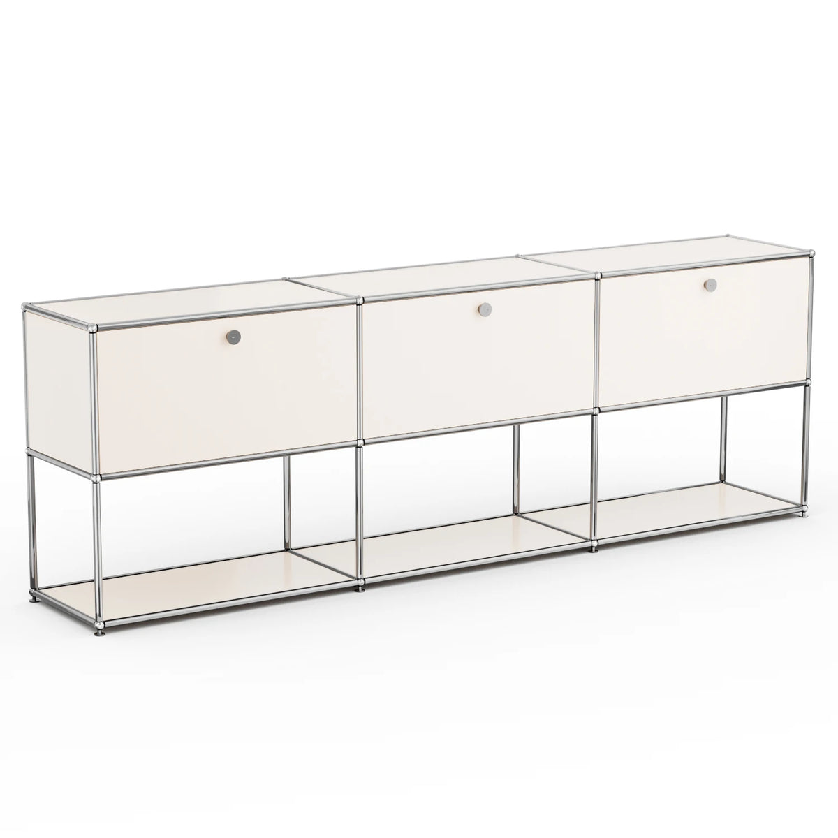 Modern Metal Storage Cabinet Sideboard Credenza For Living Room