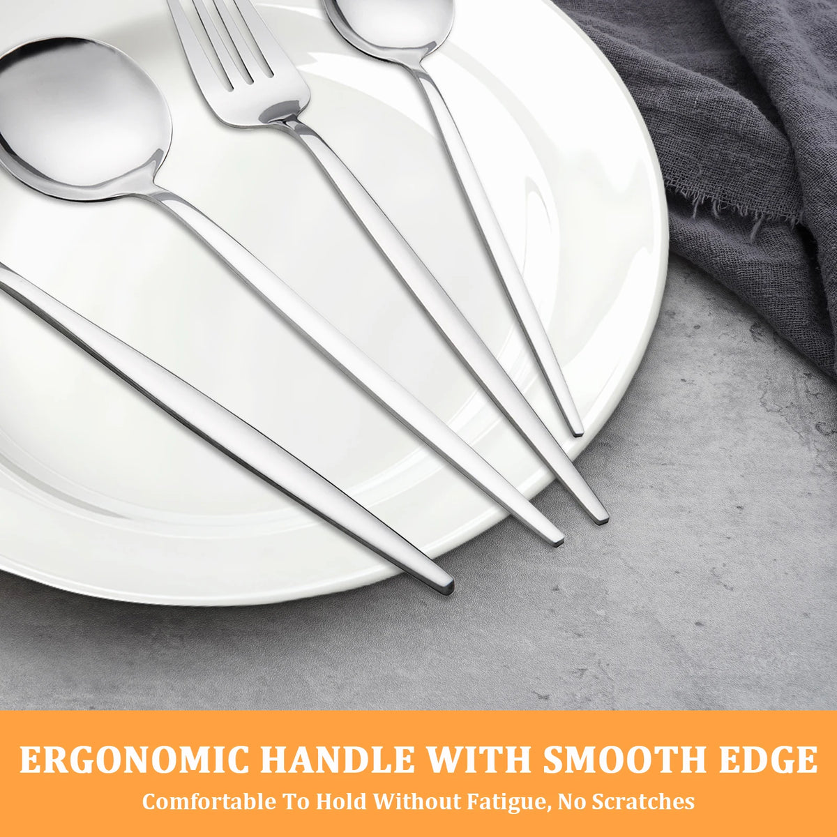 HANSMART Premium Stainless Steel Cutlery Set For Daily Dining