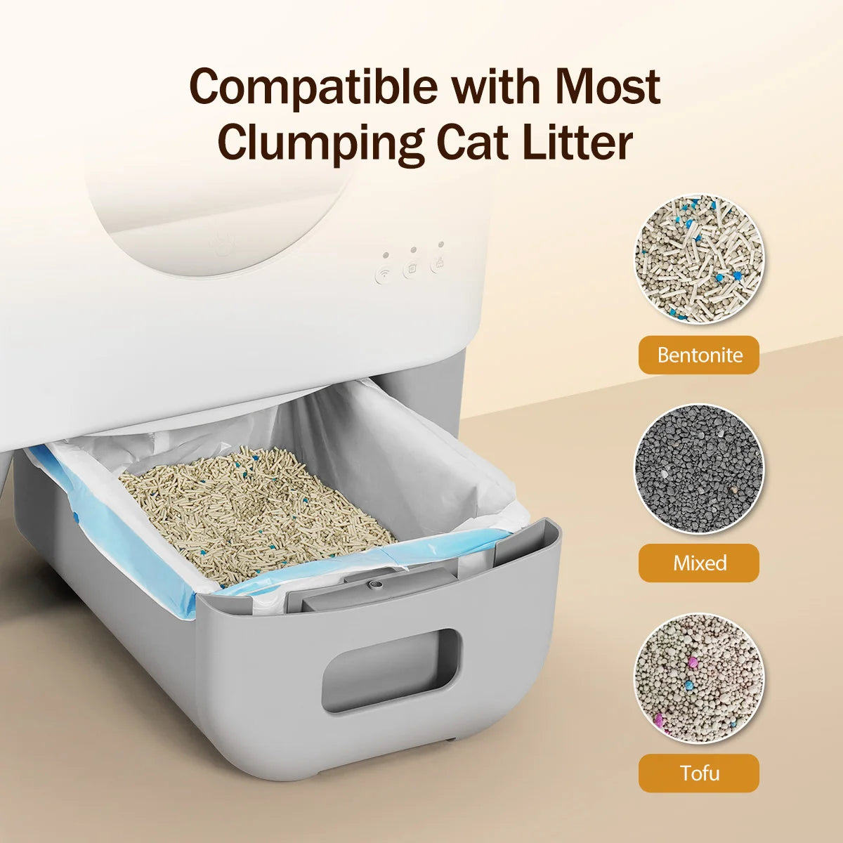 Automatic Smart Cat Litter Box Self Cleaning Fully Enclosed