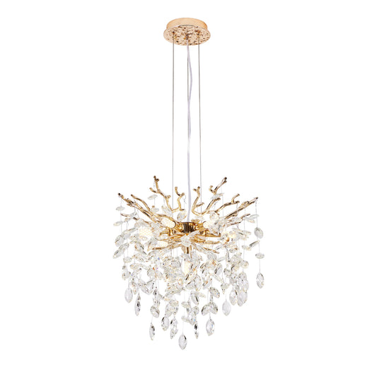 ARLGSITE Crystal Tree Chandelier Modern Luxury Seven Light Fixture
