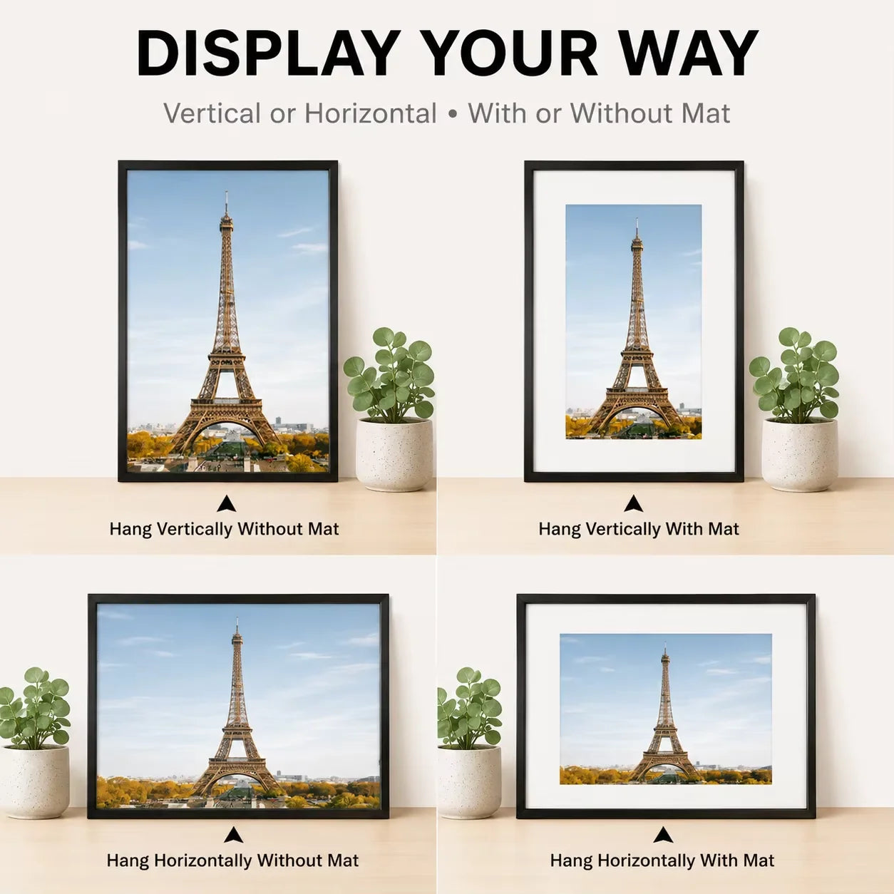 Contemporary Aluminum Picture Frames For Home Wall Decor