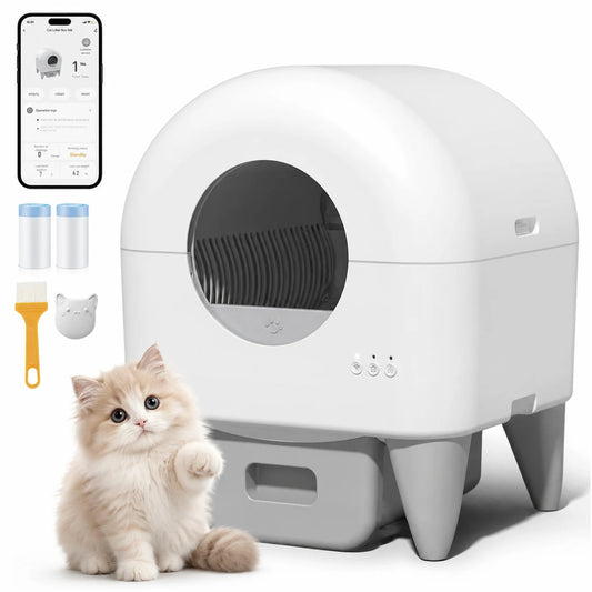 Automatic Smart Cat Litter Box Self Cleaning Fully Enclosed