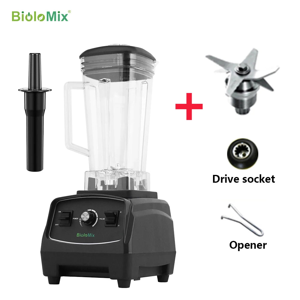 Biolomix Commercial 2200W Blender For Smoothies And Food Processing