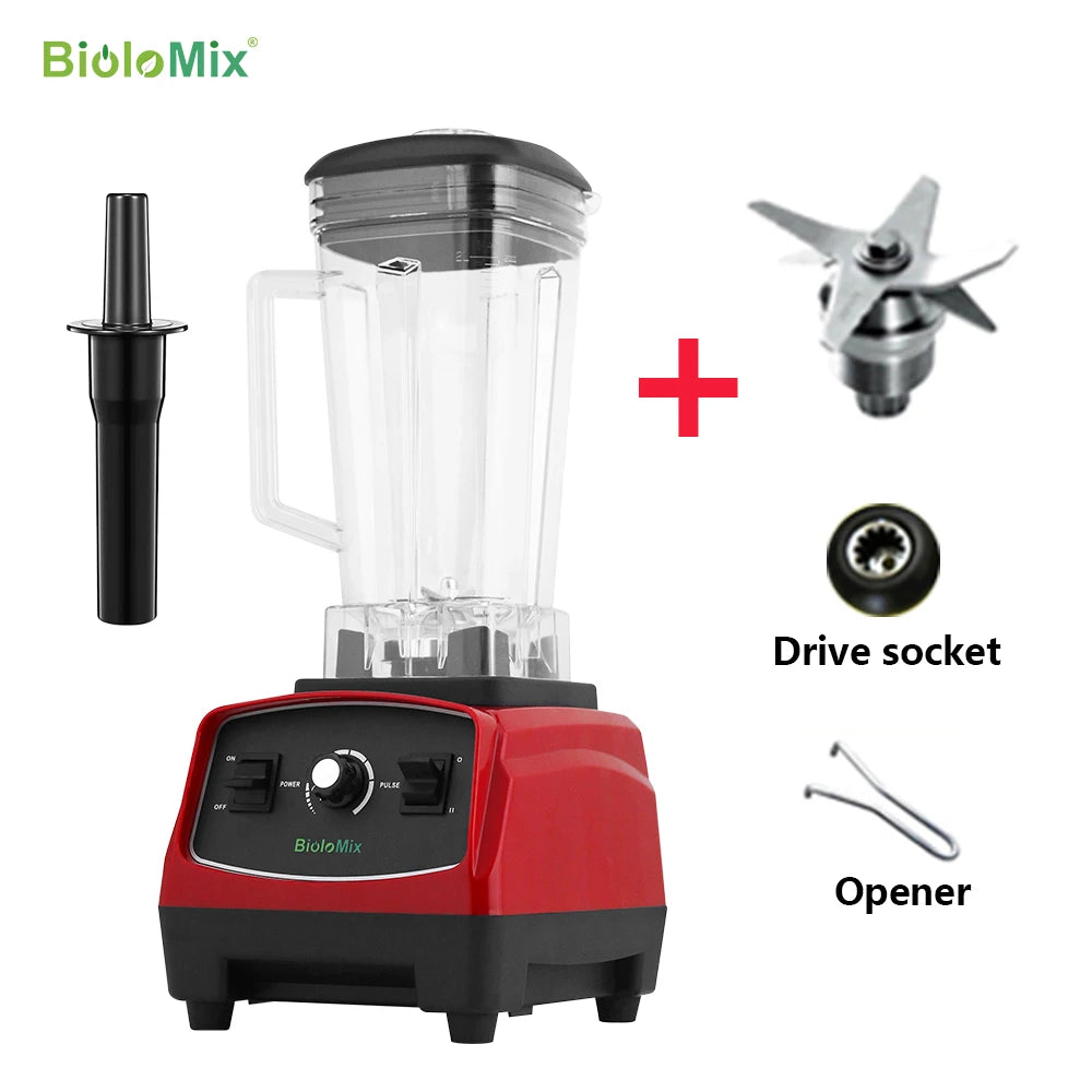 Biolomix Commercial 2200W Blender For Smoothies And Food Processing