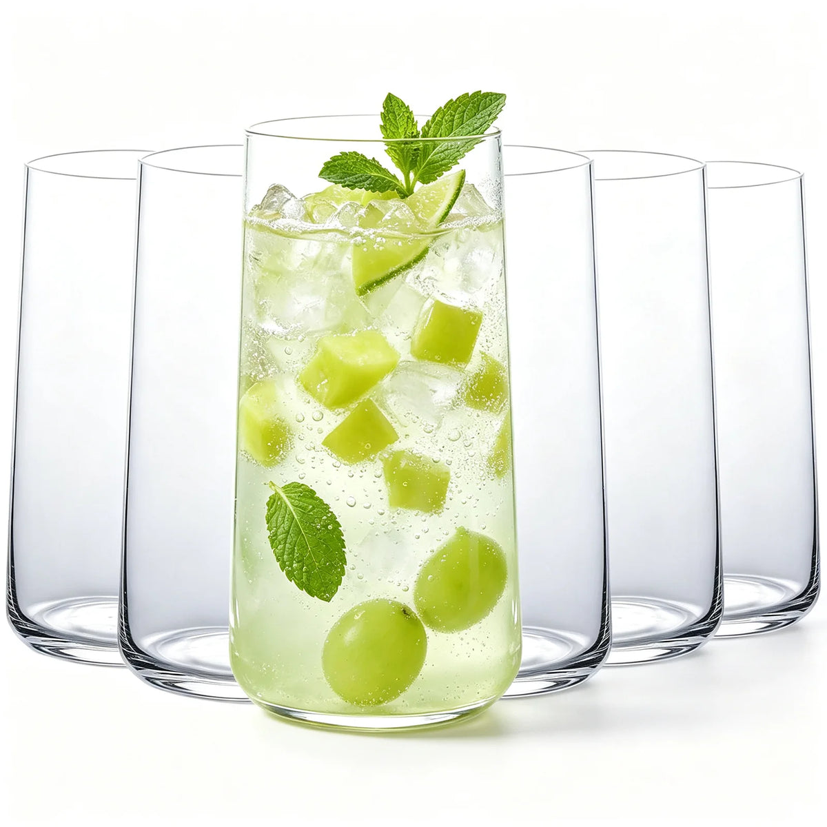 Premium Lead Free Highball Glasses Set Of Six For Home Dining