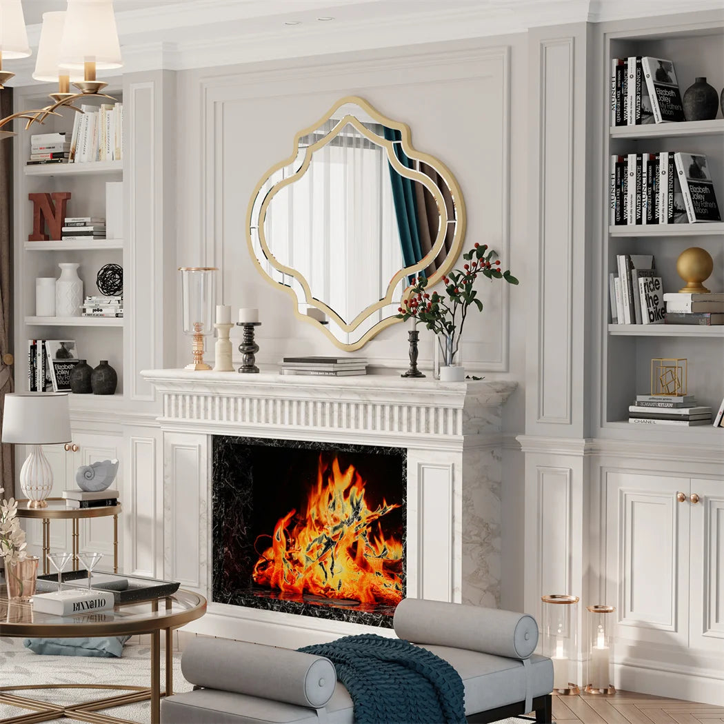 Luvodi Unique Asymmetric Wall Mirror For Home Decor