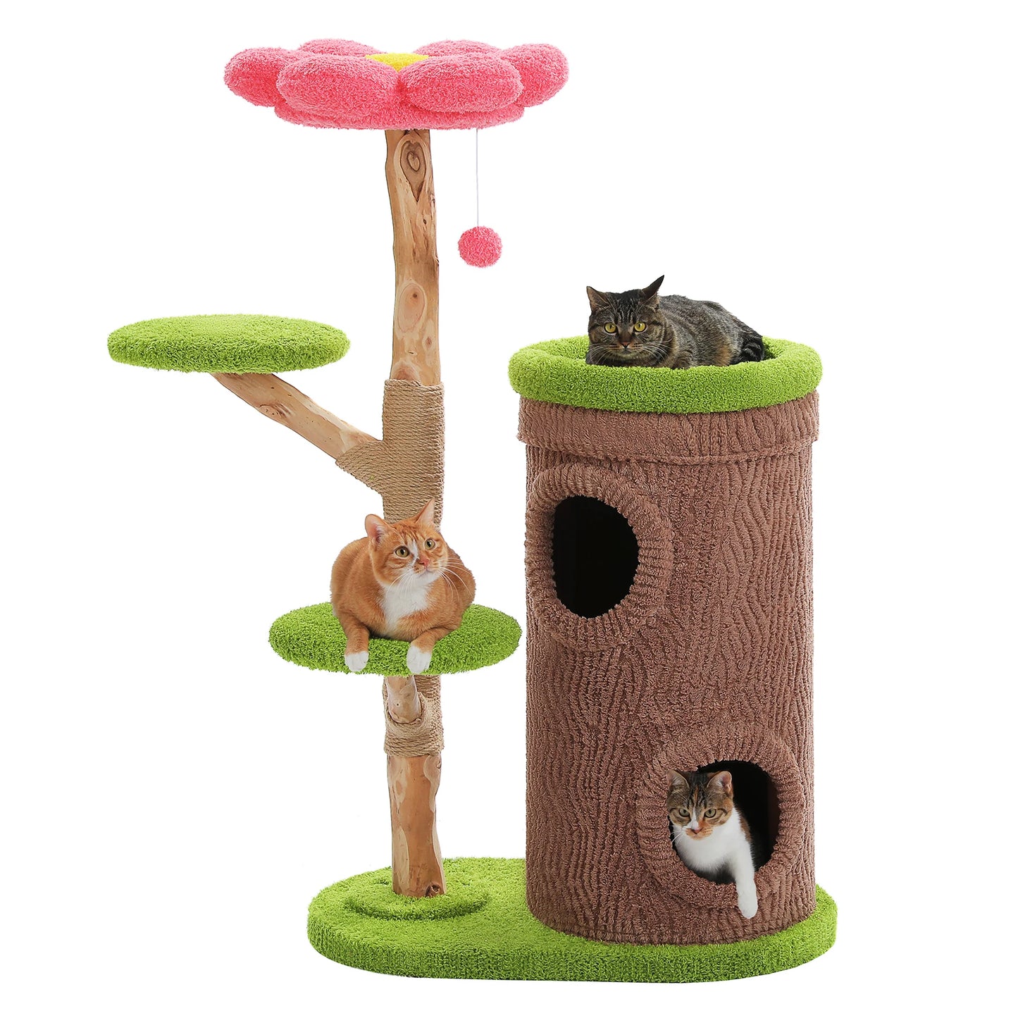 PAWZ Road Premium Cat Tower With Condos And Scratching Post