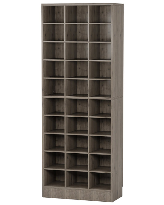 Tribesigns Wooden Shoe Cabinet With Drawer Display Shelf Rack