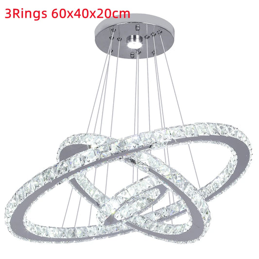 GreeLustr Crystal LED Pendant Light Modern Nordic Chandelier