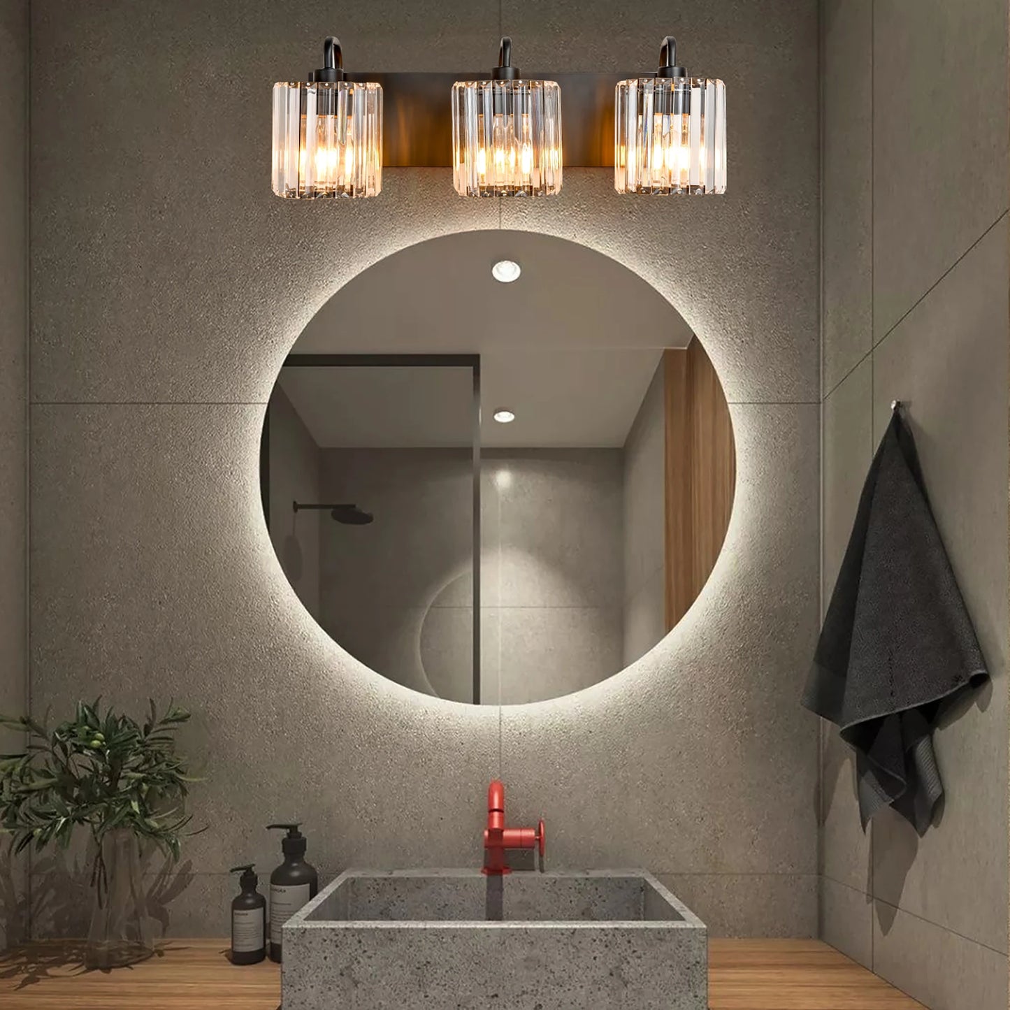 Modern Wall Mounted Vanity Lighting Fixture For Bathroom
