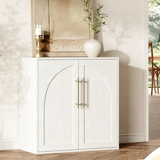 Garvee Arched Storage Cabinet With Adjustable Shelves
