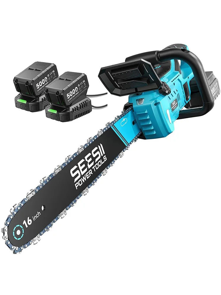 Seesii Cordless Brushless Chainsaw With Automatic Oiler System