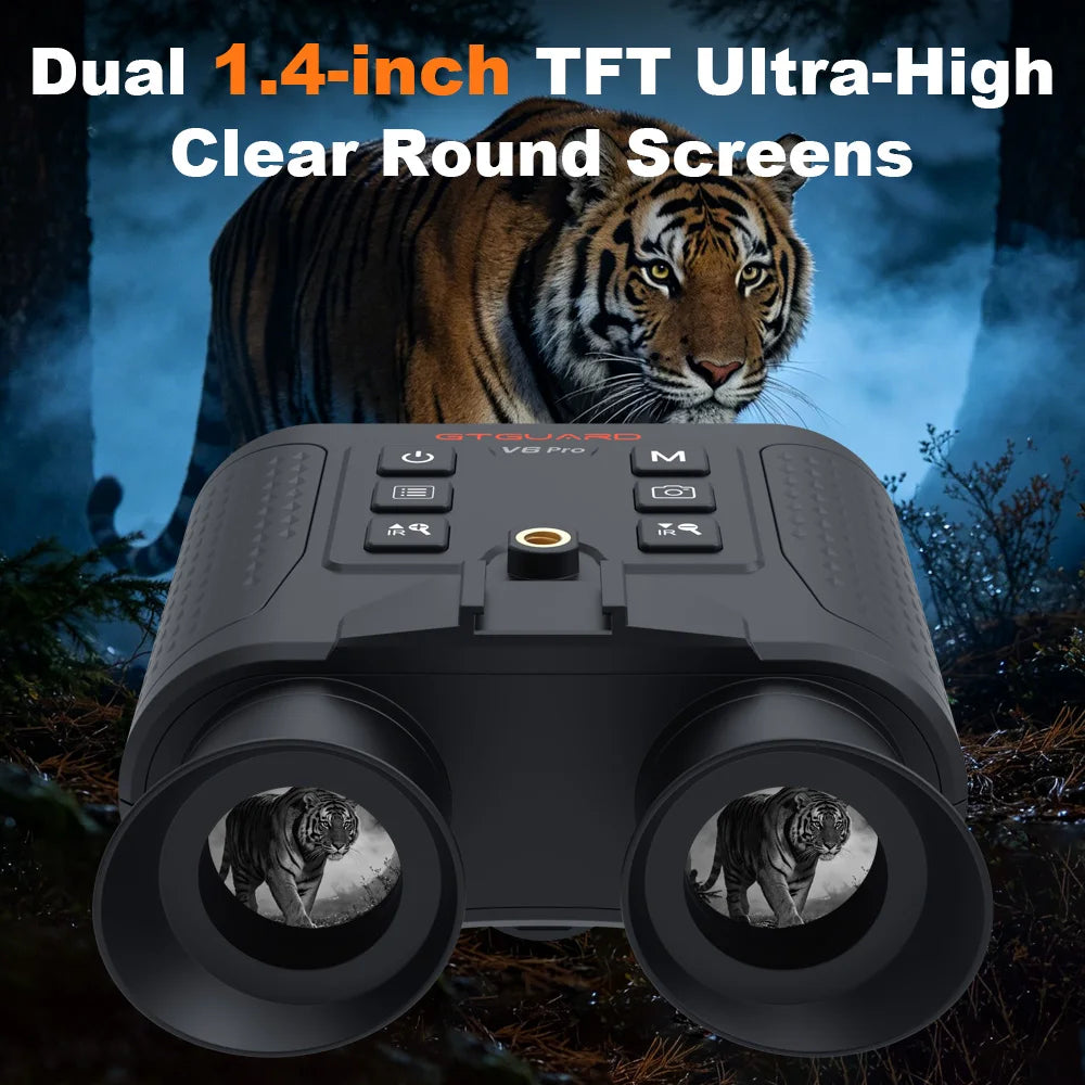 Gtmimedia 4K Night Vision Binoculars 8X Digital Zoom For Hunting